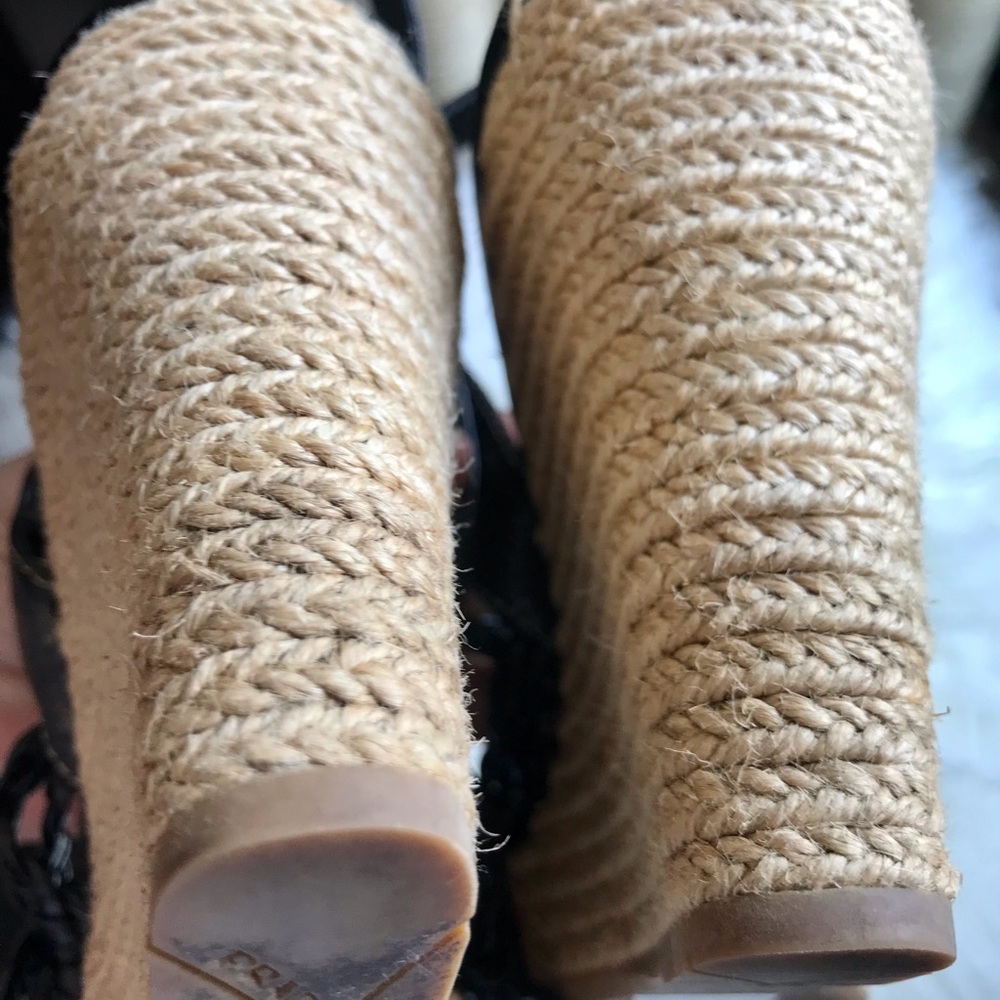 Prada sports blk braided leather cage Espadrilles - Picture 10 of 11